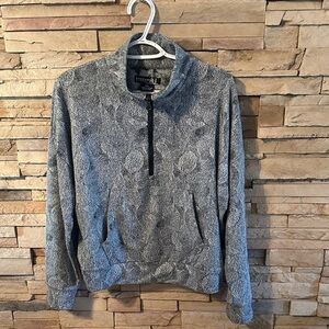 Kyodan Outdoor Black and Gray Textured Quarter-Zip